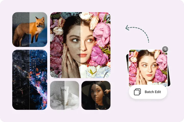 Batch Enhance Images with Before & After Comparison
